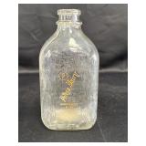 Peters Dairy, Mich. City IND 2qt glass milk bottle