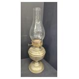 Nickle plated Kerosene Lamp w/ clear