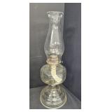 Clear Glass Oil Lamp w/ Globe