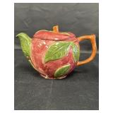 Franciscan Red Apple Teapot Made In Portugal,