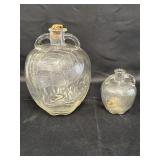 2 White House Apple Cider Vinegar Jars, 5.5 & 10in