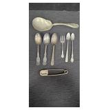 Nickle Silver Serving Spoon, Baby