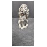 Vtg Chalkware Plaster Dog 6.5in tall