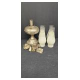 Magnel Nickle plated Kerosene Lamp