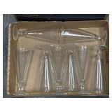 8 Glass Footed Goblets