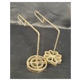 Set of 2 rosette cookie irons