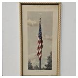 VTG Framed Print of 'OUR FLAG' by Fred Tripp