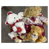 Box of stuffed bears
