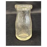 Wanzer quarter pint glass milk bottle