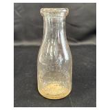 IN 1 pint glass milk bottle, Soldiers & Sailors
