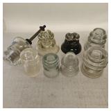 Vintage Assorted Glass Insulators