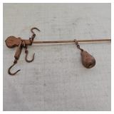 Antique Steelyard Hanging Balance Scale