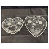 Possibly Mikasa heart-shaped crystal bowl &