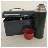 VTG Metal Lunch Box Pail & Aladdin Hy-Lo Thermos