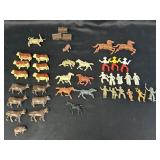 Figurines- Cowboys, Indians. Horses, Cows
