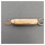 Vintage Advertising Wooden Handled Bottle Opener