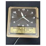 Moore & Richter Lumber Co. LaPorte, IND Clock