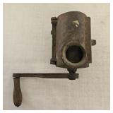 Antique Hand Crank Cast Iron Table Tobacco Grinder