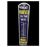 Mail Pouch Tobacco Porcelain Thermometer