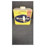 Squires White Owl Metal Cigar Tin w/