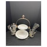 Towle Buffet caddy,  Serves 12