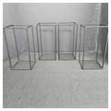 (4) Matte Black Metal Geometric Stand/ Centerpiece