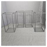 (4) Matte Black Metal Geometric Stand/ Centerpiece