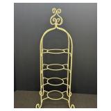 4 Tier Twisted Metal Teacup & Sauces Display Stand