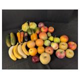 Lg variety fruits and vegetables in plastic tote