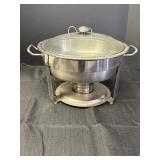 Stainless steel round chafing dish set