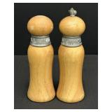 8" Wooden Salt & Pepper Shakers/Grinder
