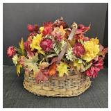 Fall Floral Arrangement Basket