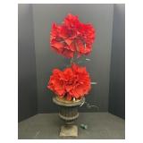 27" Red Floral Arrangement Topiary