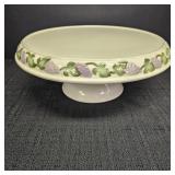 Ceramic Pedestal Cake Stand w/ Embossed Grape &