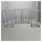 (4) Matte Black Metal Geometric Stand/ Centerpiece