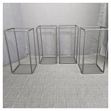 (4) Matte Black Metal Geometric Stand/ Centerpiece