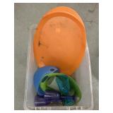 Plastic Serving Tray, Stemware, Bowl, Colander