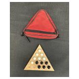 Tricky Triangle Wooden Marble Game