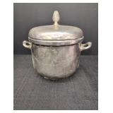 Silver-plated 2 handled Ice Bucket w/ lid &