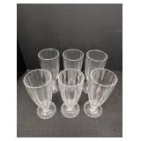 (6) soda fountain glasses marked Gibson Home