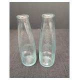 (2) glass Sanbitter Italian Aperitif bottles