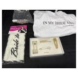 New - Bride to Be Accessories - Lace Sash, Tiara,