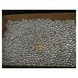 Clear glass beads, 1/4in.,