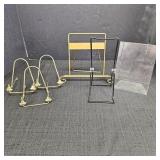 (6) Assorted table top easels