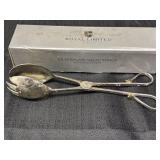 Royal Limited Silverplated Salad Tongs w/gold