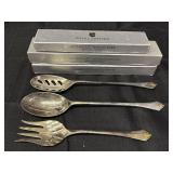 Royal Limited Silverplate serving utensils w/gold