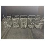 5 metal ketchup & mustard squeeze bottle holders,