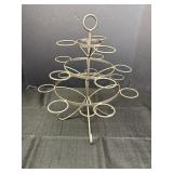 3 tier tealight candle holder stand, 15in H.