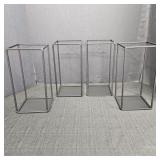 (4) Matte Black Metal Geometric Stand/ Centerpiece