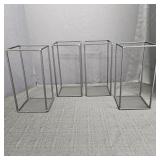 (4) Matte Black Metal Geometric Stand/ Centerpiece